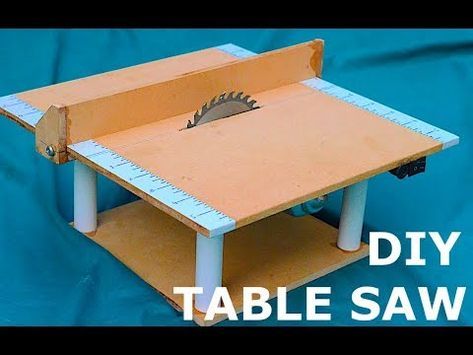 In this instructable I am going to make a mini powerful table saw out of a bunch of MDF sheets,a 12v DC motor from an old viper mechanism of a car and some UPVC... Mini Table Saw, Build Your Own Garage, Woodwork Shop, Portable Table Saw, Best Circular Saw, Table Saw Jigs, Diy Table Saw, Serra Circular, Diy Workbench