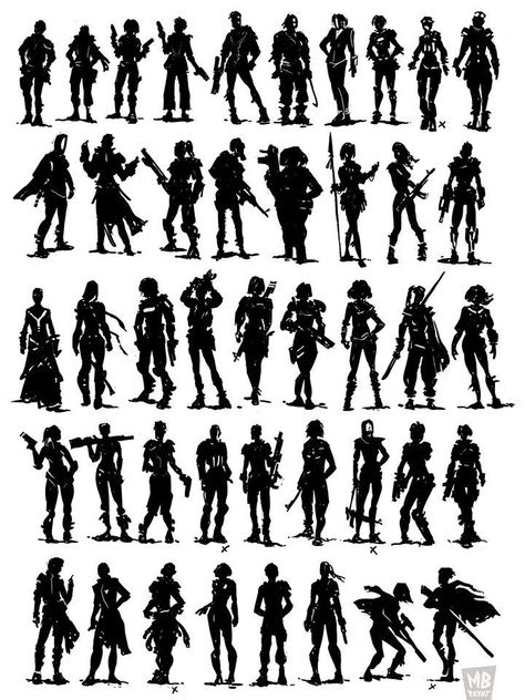 Character Design Silhouette, Character Silhouette, Steampunk Character, Silhouette Sketch, Thumbnail Sketches, Chara Design, Silhouette Drawing, Elsword, Character Sketches