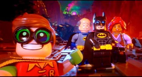 What a nice happy family. I love Lego Alfred! Batman Movie Posters, Lego Batman 3, The Lego Batman Movie, Batman Pictures, Lego Batman Movie, Batman Wallpaper, Lego Harry Potter, Im Batman, Batman And Robin