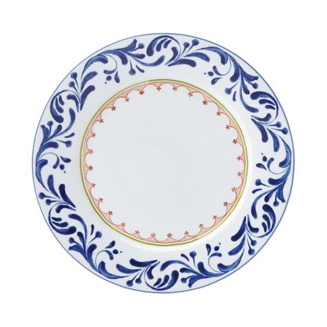 Dansk Northern Indigo Dinner Plate - 100% Bloomingdale's Exclusive | Bloomingdale's Leaf Border, Cerámica Ideas, Blue Pottery, Blue And White China, China Painting, Dinner Plate Sets, China Patterns, Blue Plates, Red Pattern