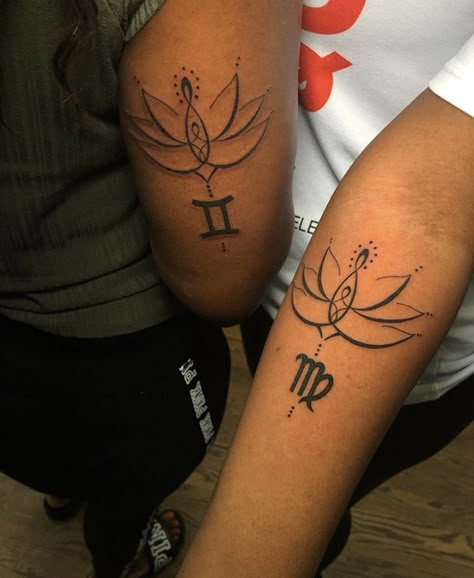 Baddie Matching Tattoos, Pretty Tattoos Black Women, Matching Tattoos Cousins, Baddie Tattoo Ideas, Baddie Tattoos, Cousin Tattoos, Matching Friend Tattoos, Pretty Hand Tattoos, Black Girls With Tattoos