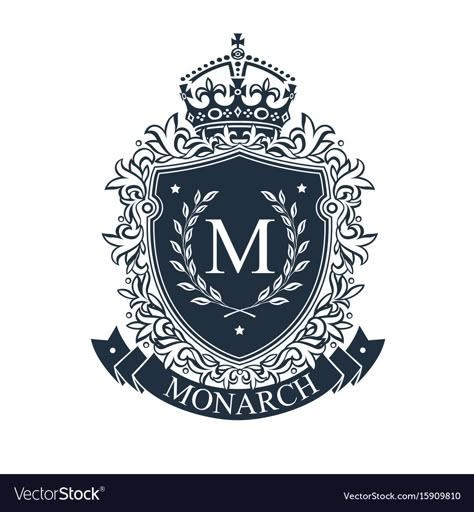 Royal Emblem, Heraldry Design, Royal Logo, Vector Template, Laurel Wreath, Luxury Logo, Family Crest, Emblem Logo, 로고 디자인