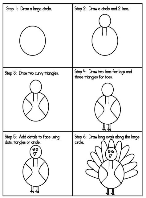 How-to-Draw-a-Turkey Thanksgiving Handprints, Storm Activities, Drawing Turkey, Draw A Turkey, Turkey Drawing, Preschool Thanksgiving, Art Docent, Thanksgiving Kindergarten, Thanksgiving School