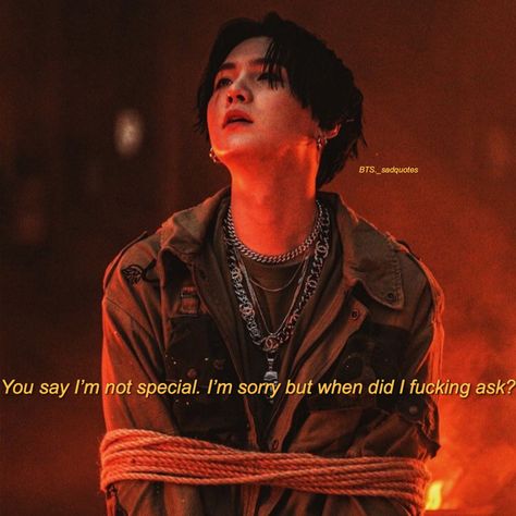 Bts Savage Quotes, Min Yoongi Quotes, Bp Quote, Bts Meaning, Bangtan Quotes, Quotes About Haters, Easy Korean Words, Witty Instagram Captions, Bts New Song