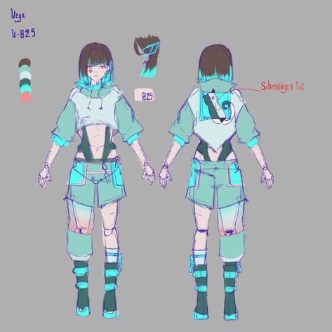 Fantasy Cyberpunk Outfits, Anime Cyberpunk Design, Futuristic Outfit Concept Art, Outfit Ideas Futuristic, Futuristic Oc Art, Futuristic Outfit Design, Cuber Punk Outfits, Cyberpunk Anime Oc, Cyberpunk Outfit Colorful