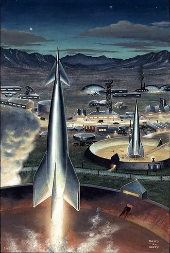 Scifi Ideas, Interesting Posters, Atom Punk, Rocket Ships, Retro Rocket, Atomic Era, Sf Art, Science Fiction Illustration, Retro Space