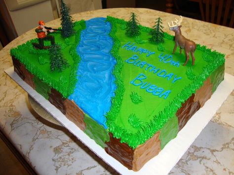 Deer Hunter Birthday Cake | Deer Hunter cake — Birthday Cakes Cake For Hunters Birthday, Diy Hunting Cake, Hunting Themed Birthday Cake, Deer Hunting Cake, Hunting Birthday Cakes, Deer Hunting Birthday, Benefit Ideas, Jeep Cake, Hunter Birthday