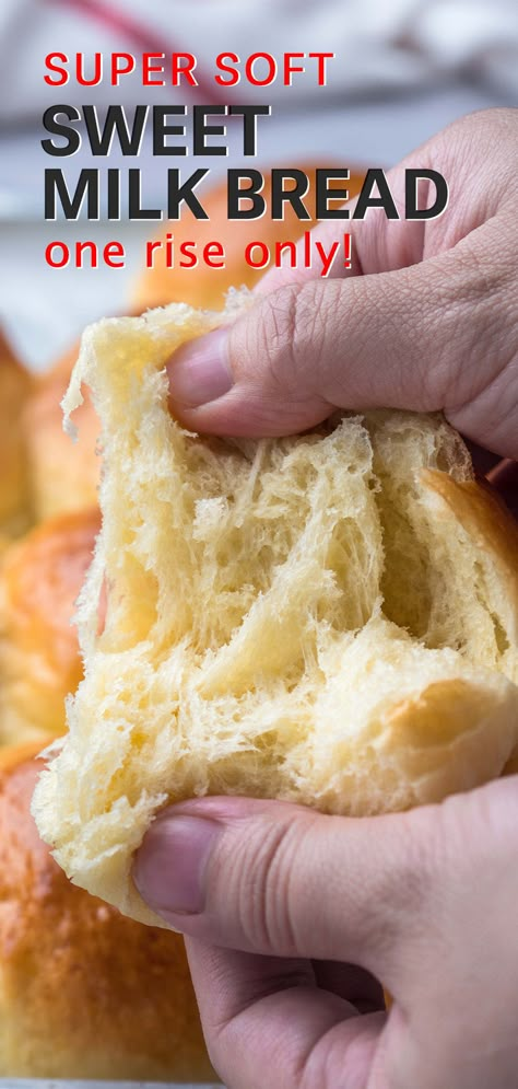 soft bread rolls made of milk and butter. Fluffy Sweet Bread, Butter Flake Rolls Recipe, Single Rise Bread, Foodzizzles Fluffy Bread, Soft And Fluffy Sweetened Condensed Milk Bread, Extra Soft And Fluffy Bread, Rolls With Self Rising Flour, Quick Rise Bread, Sweet Roll Dough Recipe