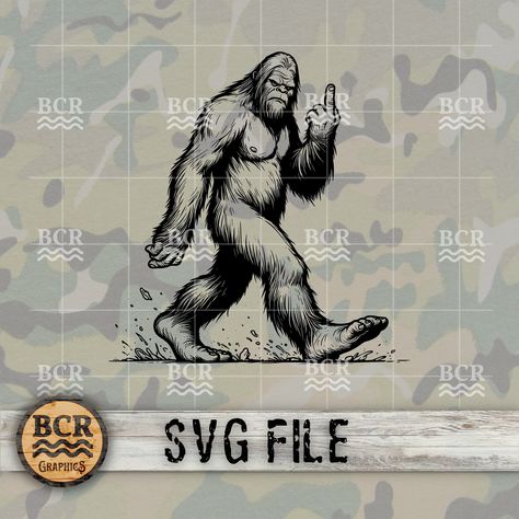 Sasquatch Outline, Bigfoot Clipart, Sasquatch Silhouette Pattern, Yeti Svg, Bigfoot Funny, Bigfoot Sticker Ideas, Sasquatch Funny, Bigfoot Svg, Sasquatch Svg