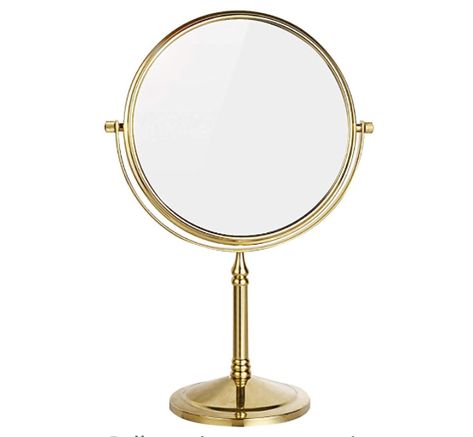 Cheap Vanity, Cheap Bathroom Vanities, Tabletop Vanity Mirror, Double Sided Mirror, Makeup Vanity Mirror, Beauty Mirror, Flawless Makeup Application, Circular Mirror, Gold Makeup