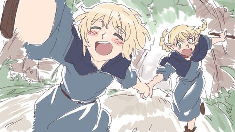 Dungeon Meshi, Silly Girls, Header Banner, Gay Art, Pretty Art, Character Drawing, Art Wallpaper, Cute Art, Favorite Character