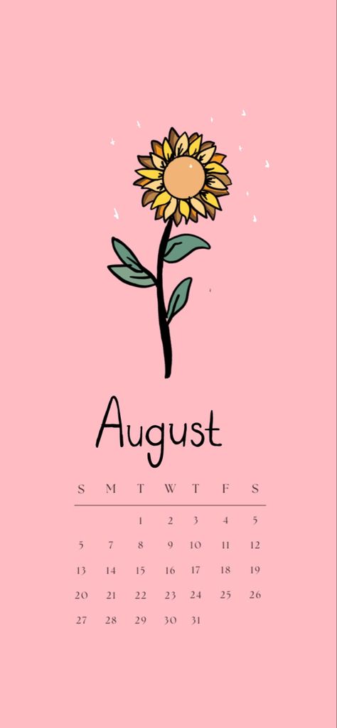 Saw Wallpaper, August Wallpaper, Simple Wallpaper, August Month, Month Of August, Wallpaper For Iphone, The Sunflower, Wallpaper Images, Types Of Girls