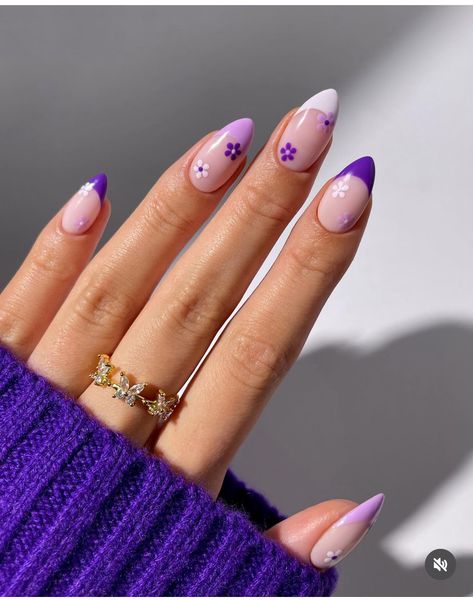 Summer Vacation Nails, Nail Art For Girls, Violet Nails, Nail Goals, Purple Nail Designs, Vibrant Nails, Casual Nails, Almond Nails Designs, Cute Summer Nails