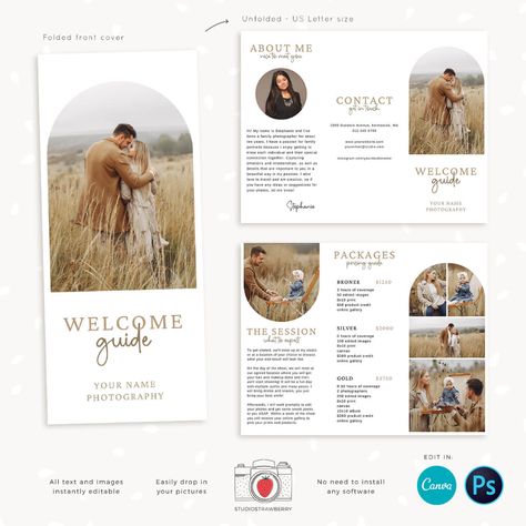 Brochure Design Photography, Photography Brochure Design, Brochure Photography, Pharmacy Art, Event Brochure, Business Brochure Design, Photography Brochure, Brochure Design Layout, Trifold Brochure Design