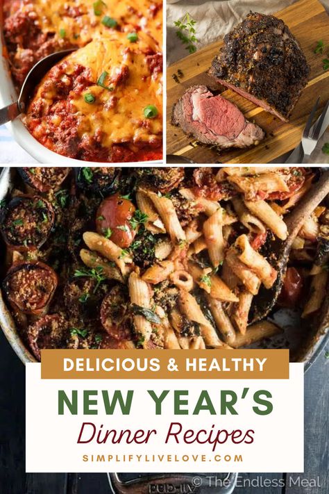 Delicious and Healthy New Year's Dinner Recipes Nye Dinner Ideas, New Year's Eve Dinner, Nye Dinner, Healthy New Year, New Years Dinner, New Years Eve Dinner, One Pot Meal, New Year's Eve Recipes, Ring In The New Year