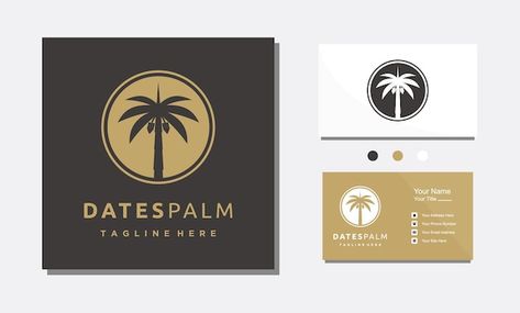 Premium Vector | Luxury minimalist date palm gold logo design template Palm Gold, Vector Leaf, Gold Logo Design, Date Palm, Leaf Logo, Design Icon, Logo Design Template, Gold Logo, Design Template