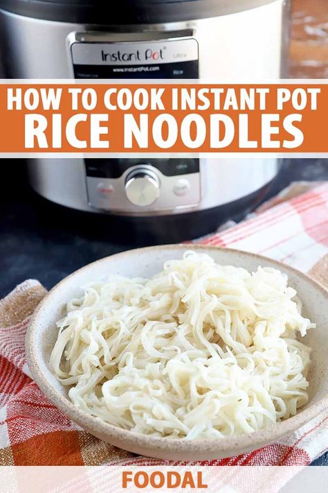 For those of you who love a noodle bowl, knowing how to cook rice noodles in the electric pressure cooker is your next mission in the kitchen. You can build so many different types of meals around them, and they are incredibly versatile. Read our how-to guide now. #foodal #pressurecooking #instantpot #dinnerrecipes How To Cook Noodles, Thick Rice Noodles, Rice Noodle Recipes, Pressure Cooker Rice, Asian Noodle Recipes, Asian Noodle, Cook Rice, Healthy Slow Cooker, Electric Pressure Cooker