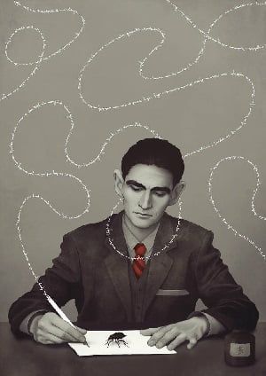 Franz Kafka Books, Frank Kafka, Ghost In The Machine, Franz Kafka, Never Grow Old, Stream Of Consciousness, Cool Books, Art Et Illustration, Literature Art