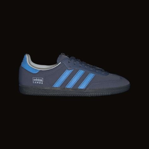 adidas Samba OG Shoes - Blue | Unisex Lifestyle | adidas US Adidas Samba Blue, Adidas Samba Shoes, Samba Og Shoes, Football Trainer, Samba Shoes, Indoor Football, Retro Silhouette, Prom 2024, Adidas Samba Og