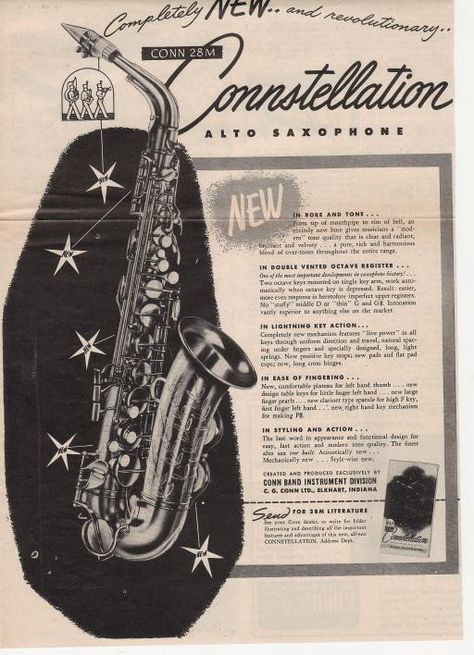 Saxophone Aesthetic Vintage, Poster Elements, Vintage Saxophones, Saxophone Instrument, Cab Calloway, Saxophones, Music Music, Aesthetic Vintage, Retro Poster