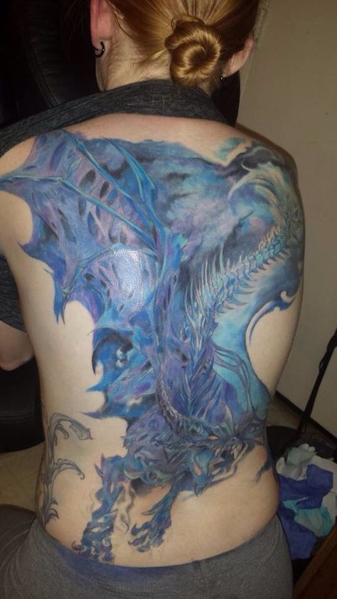 Sindragosa Awesome World of Warcraft tattoo World Of Warcraft Tattoo, Warcraft Tattoo, World Of Warcraft, Anime Artwork, Body Painting, Watercolor Tattoo, Wellness Design, Geek Stuff, Tattoos