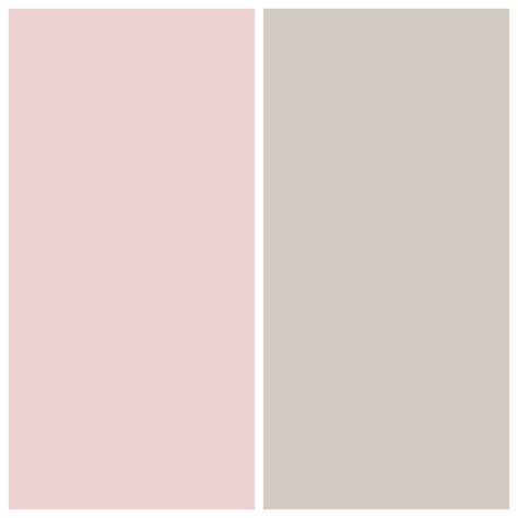 Light blush pink with the perfect soft gray. Light Pink And Grey Bedroom Walls, Light Pink And Grey Bathroom, Pink And Gray Painting Ideas, Pink And Grey Painted Walls, Pink And Grey Bedroom Walls Paint Colors, Agreeable Gray And Pink, Light Pink Laundry Room, Light Pink And Gray Bedroom, Innocence Sherwin Williams