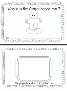 "Where is the Gingerbread Man?" Positional Words Emergent Reader (free; from Preschool Wonders) Prek Gingerbread, Preschool Gingerbread, Kindergarten Standards, Gingerbread Man Unit, Positional Words, Gingerbread Unit, Gingerbread Man Activities, December Kindergarten, Gingerbread Activities