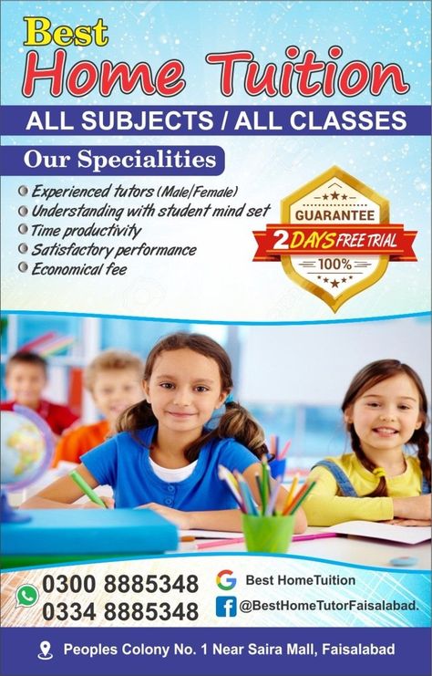 Tuition Pamphlet Ideas, Tuition Center Poster, Tuition Classes Poster, Tuition Classes Banner, Home Tuition Poster, Tuition Poster Design, Tuition Banner, Tuition Flyer, Tuition Poster