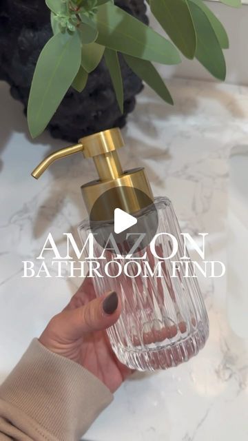 Emilia Aquino | Always Stylish Home on Instagram: "Comment SHOP for a link!   Found the prettiest fluted glass foaming soap dispenser! I chose the gold pump but it also comes in black, silver and chrome.   🔗 comment SHOP for a direct link or click the link in my bio 🤍 follow @alwaysstylish_home for more home decor and design inspo ✨ LIKE, SAVE & SHARE this post for more inspo  #bathroomfind #pretty  #amazonfinds #amazonmusthaves #amazonhome  #amazonhomefinds  #homeinfluencer  #LTKhome #modernorganic  #founditonamazon   Bathroom decor, bathroom accessory, amazon finds, amazon home finds, amazon haul, found it on amazon, aesthetic amazon finds, amazon home essentials," Aesthetic Amazon Finds, Amazon Aesthetic, Found It On Amazon, Aesthetic Amazon, Foaming Soap Dispenser, Amazon Home Finds, Modern French Country, Foaming Soap, Glass Soap Dispenser