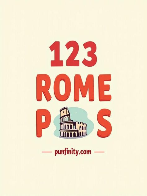 rome puns Travel Puns, Witty Jokes, Travel Humor, One Liner, Media Post, Social Media Post, Puns, More Fun, Travel Blog