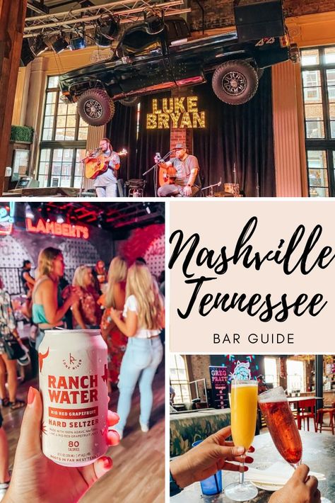 Best Nashville Bars for a Girls Trip Best Bars Nashville Tn, Nashville Road Trip, Bars In Nashville Tn, Things To Do In Nashville For 21st Birthday, Nashville Bars On Broadway, 40th Birthday In Nashville, Nashville Tennessee 21st Birthday, 50th Birthday In Nashville, Nashville Packing List Summer