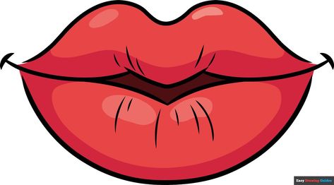 Lips Drawing Cartoon, Tamil Alphabets, Cartoon Lips, Lips Cartoon, Learn To Draw Cartoons, Stockings Diy, Kissing Drawing, Cartoon Mouths, Human Body Drawing