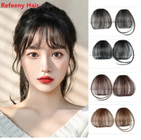 Fake Bangs Extensions, French Hair Bangs, Korean Air Bangs, Clip On Bangs, Fake Hair Pieces, Clip In Fringe, Bangs Extensions, Thinning Thick Hair, Fake Bangs