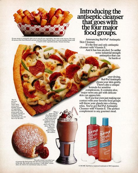 Buf-Puf, 1989 80s Food Ads, 1980s Food, 80s Images, 80s Food, Snack Machine, 1980s Christmas, Retro Advertising, Food Ads, Christmas Catalogs