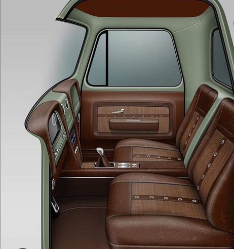 Vintage Trucks Chevy, Custom Truck Bench Seat Upholstery, 80s Chevy Truck, 1977 Ford F150 Interior, Custom Door Panels Cars, 1978 Ford F150 Interior, 1994 Ford F150, 1972 Chevy Truck C10 Interior, 1951 Ford Truck