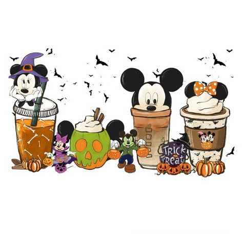 T Shirt Bag, Mickey Mouse Halloween, Mickey Halloween, Magic Castle, Creative Person, Coffee Png, Pumpkin Png, Halloween Coffee, Shirt Bag