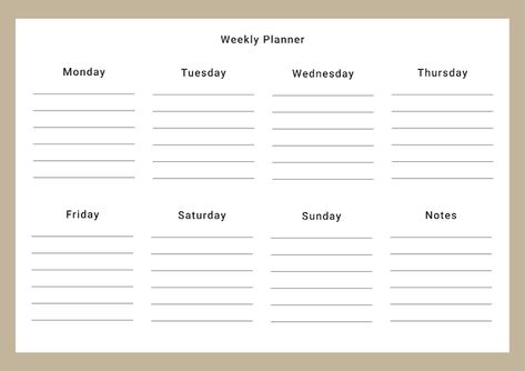 Horizontal Weekly Planner, Happy Birthday Photos, Weekly Planning, Birthday Photos, Weekly Planner, Premium Vector, Graphic Resources, Happy Birthday, How To Plan