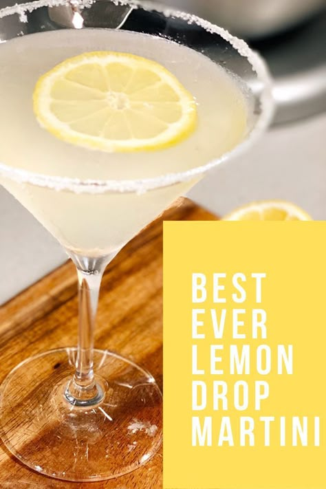 How To Make A Lemon Drop Martini, How To Make A Lemon Drop, Lemon Martini Recipes, Best Lemon Drop Martini Recipe, Lemondrop Martini Recipe, Lemondrop Martini, Lemon Drop Drink, Lemon Drop Martini Recipe, Lemon Drop Recipe