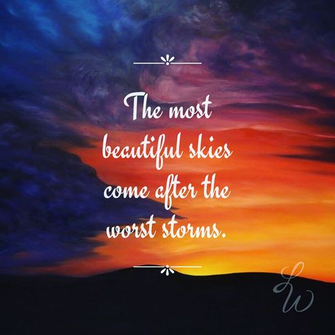 The most beautiful skies come after the worst storms. . #inspiration #inspirationalquotes #quote #wisdom #sunset #nature After A Storm Quotes, Peace After The Storm, Peace In The Storm Quotes, Storm Quotes Inspiration, After The Rain Quotes, After The Storm Quotes, Fla Gators, Flower Film, Storm Quotes