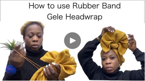 68K views · 3.6K reactions | How to use rubber band to tie Gele Headwrap | How to use rubber band to tie Gele Headwrap | By Deg Beauty | Facebook Rubber Band, Rubber Bands, Head Wraps, Being Used, How To Use, Band, Beauty