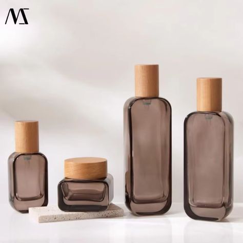 120ml Essential Amber Pump Serum Cosmetic Bottles For Skin Care Solid Wood Cover Transparent Package Lotion Glass Bottle - Buy Glass Bottles cosmetic Transparent Essential Spray Glass Bottles glass Spray Bottle Product on Alibaba.com Glass Packaging, For Skin Care, Glass Spray Bottle, Cosmetic Bottles, Wood Cover, Product Development, Bottle Packaging, Christmas 2024, Glass Bottle