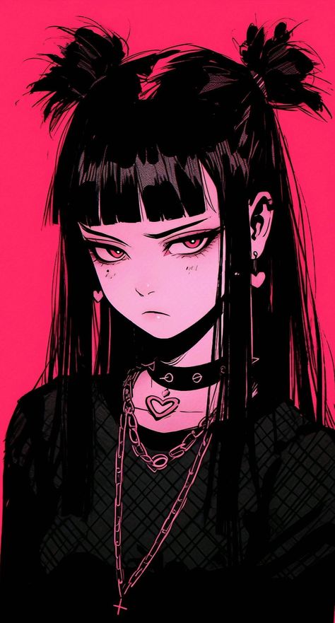 Goth Anime Characters, Goth Anime, Anime Goth, Most Paused Movie Scenes, Anime Show, Wallpapers Desktop, Cool Wallpapers, Gothic Anime, Wow Art