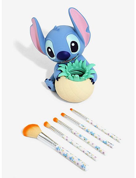 Pineapple Makeup, Stitch Pineapple, Stitches Makeup, Lilo Und Stitch, Winnie The Pooh Honey, Cute Makeup Bags, Disney Pixar Up, Toy Story Alien, Lilo Y Stitch