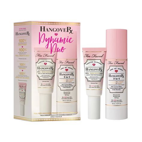 Too Faced Hangover Primer, Spring Must Haves, Skincare Ideas, Beauty Gift Guide, Eye Makeup Designs, Makeup Wishlist, Cruelty Free Makeup, Dynamic Duo, Too Faced Cosmetics