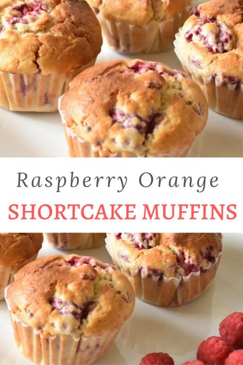 Orange Raspberry Muffins, Raspberry Orange Muffins, Rasberry Recipes, Yummy Muffins, Raspberry Muffin Recipes, Easy Strawberry Pie, Orange Muffin Recipe, Cottagecore Recipes, Egg Free Baking