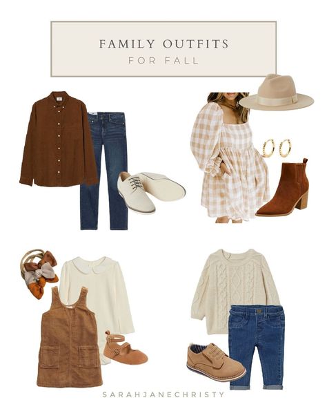 Warm and Cozy Neutral Coordinating Outfits Fall Family Photos Inspo Fall Photoshoot Outfits Family Neutral, Fall Photos Outfits, November Family Pictures Outfits, Neutral Fall Family Photo Outfits, Fall Photoshoot Outfits Family, Outdoor Family Photos Fall, Family Photo Outfits Fall, Neutral Family Photos, Fall Picture Outfits