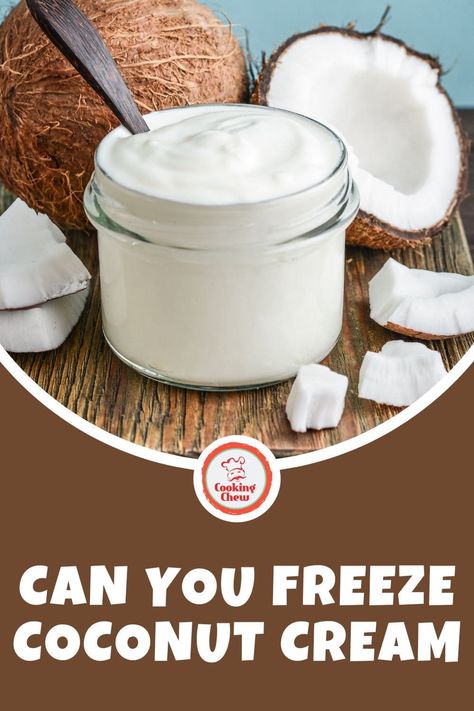 Coconut cream is great for making desserts and soups. What if you have too much? Can you freeze coconut cream? Let's find out! Freezing Cream Soups, Frozen Coconut Recipes, Desserts You Can Freeze For Later, Coconut Cream Recipes Canned, Can You Freeze Sour Cream, Freeze Cream, Canned Seafood, Fruit Cream, Creamy Pasta Sauce