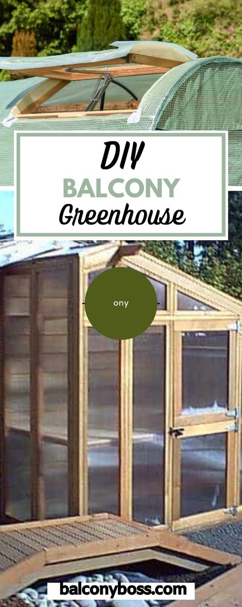 These DIY balcony greenhouse ideas can be made compact enough to garden in small spaces such as a balcony or patio. Building a DIY greenhouse on your balcony is a great way to customize it to your space. The process can be simple or more complex depending on how much time and DIY knowledge you have. So, click through for 6 DIY greenhouse ideas suitable for a balcony. Balcony Greenhouse, Simple Greenhouse, Apartment Balcony Garden, Diy Balcony, Greenhouse Ideas, Small Greenhouse, Balcony Plants, Diy Greenhouse, Small Outdoor Spaces