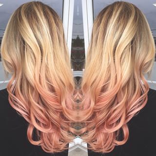 Gold Ombre Hair, Rose Gold Hair Ombre, Pink Tips, Rose Gold Ombre, Ombre Blond, Gold Ombre, Creative Hair, Balayage Ombre, Rose Gold Hair