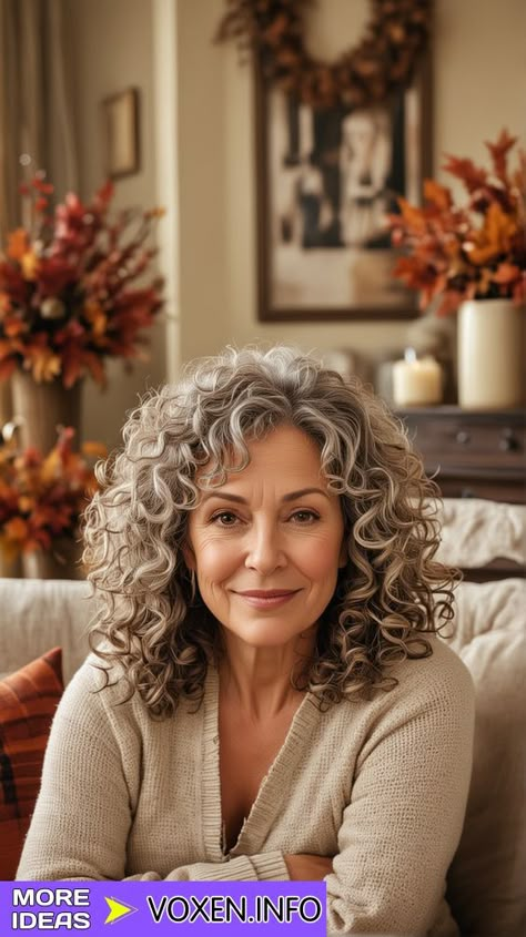 23 Top Fall 2024 Hairstyles for Women Over 50 Curly Hair Techniques, Layered Curly Haircuts, Curly Hair Trends, Natural Curly Hair Cuts, Dry Curly Hair, Curly Hair Photos, Hairstyles For Women Over 50, Medium Curly Hair Styles, Voluminous Curls